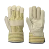 Pioneer Unlined Patch Palm Cowgrain Leather Work Gloves (Inside Elastic) - Pack Of 12 Pairs
