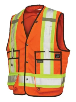 Tough Duck S313 High Visibility Surveyor Safety Vest | XS-5XL