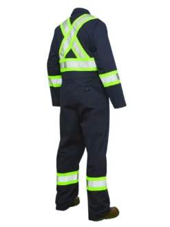 Hi-Vis Work Wear Tough Duck S792 Unlined Hi Vis Poly/Cotton Coveralls | XS-5XL