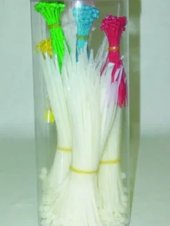 Electrical Supplies Techspan Colored Cable Tie Assortment – 650 Pcs