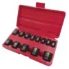 ITC 1/2" Dr. Impact Socket Set - SAE - 6 Point - 13 Piece