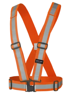 Pioneer Hi-Vis 4-Point Tearaway Adjustable Safety Sash | Pack Of 5 Hi-Vis Work Wear