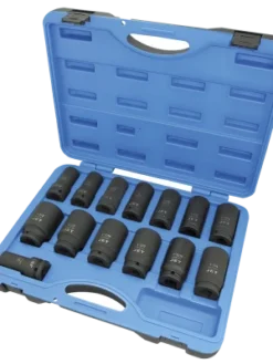 Jet 3/4" Dr. Deep Impact Socket Set - SAE Deep - 6 Point - 14 Piece Power Tool Accessories