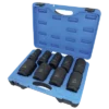 Power Tool Accessories Jet 1" Dr. Deep Impact Socket Set - SAE Deep - 6 Point - 9 Piece