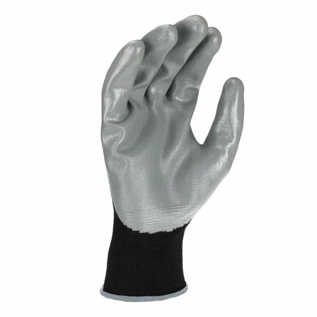 Work Gloves Radians Lightweight Polyester Glove With Smooth Nitrile Palm - Pack Of 12 Pairs