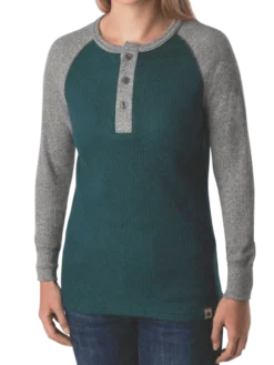 Stanfields Work Wear Stanfield's 1369 Women's Heritage Waffle Henley | Sizes S - 2XL