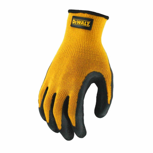 DeWalt Workwear DeWalt DPG70 Textured Rubber Coated Gripper Glove - Pack Of 12 Pairs Work Gloves
