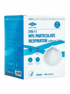 Globe Commercial Products N95 Particulate Respirator Mask - Box Of 20 Masks Personal Protective Equipment